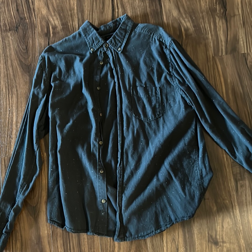 grey button up